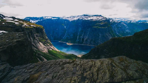 Die zunge der trolle, norwegen — Stockfoto