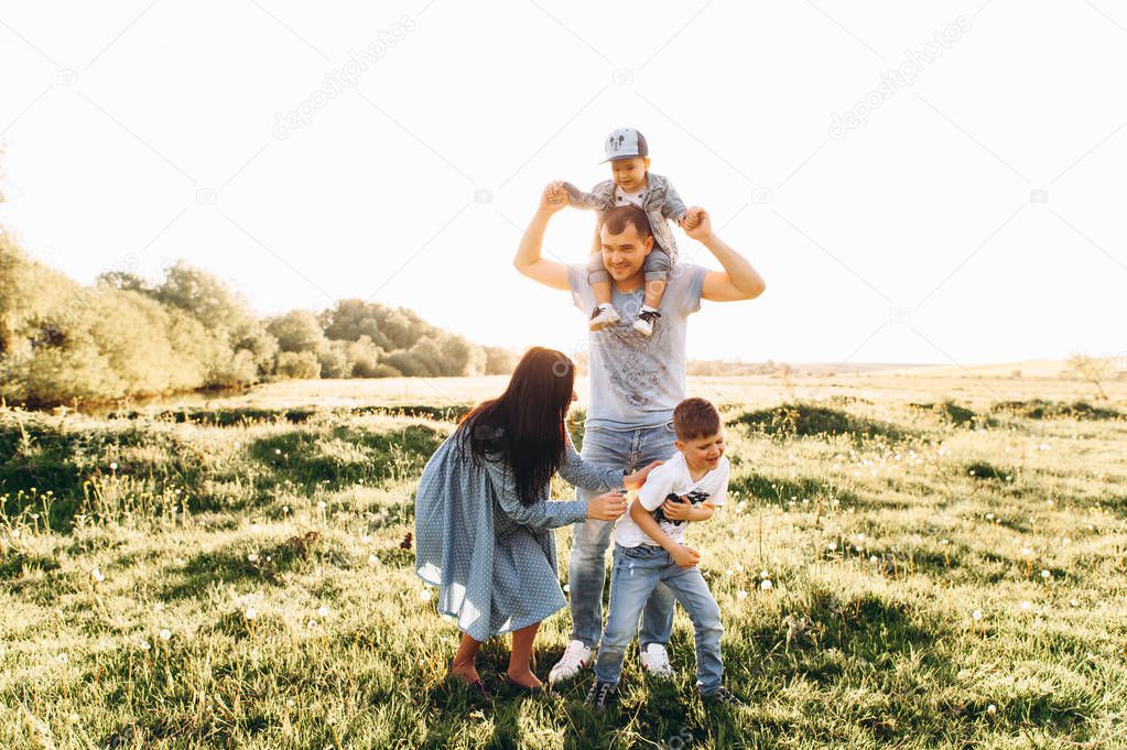 Happy young Family 
