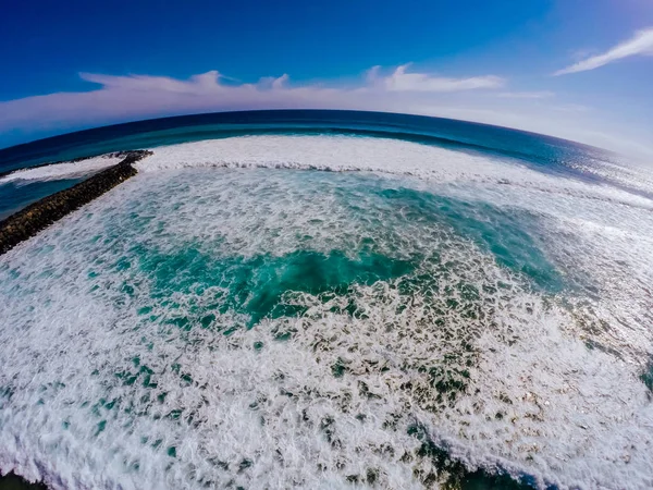 Schilderachtig Uitzicht Vanuit Lucht Oceaan Tenerife — Stockfoto