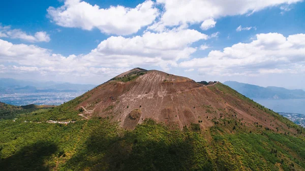 Vista Panoramica Del Vulcano Vesuvio Dall Aria — Foto Stock