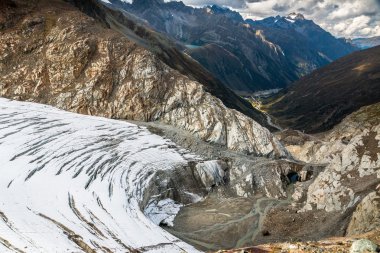 Pitztal buzulun tepesinden görüntülemek