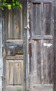 Eski ahşap kapılar, dokular
