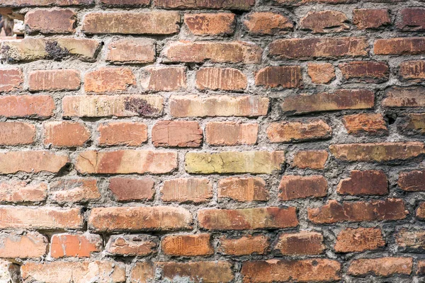 Текстура стены из старого кирпича — стоковое фото
