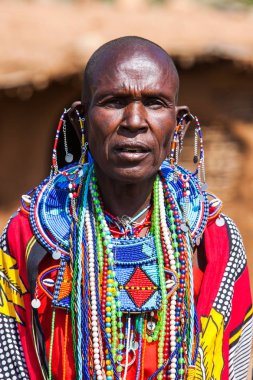 Masai Mara, Kenya - 20 Ağustos 2008: massai