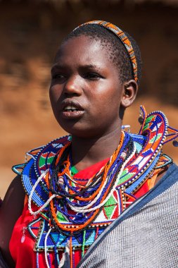Masai Mara, Kenya - 20 Ağustos 2008: massai