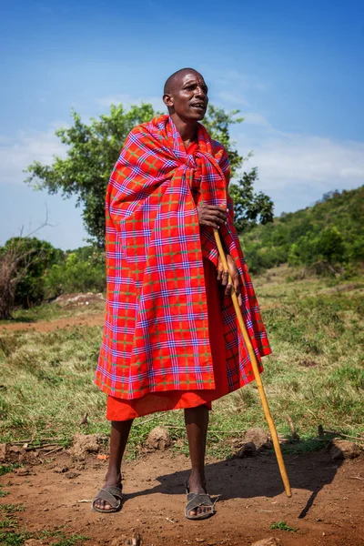 AMBOSELI, KENIA - 20 AGO 2008: retrato masculino — Foto de Stock