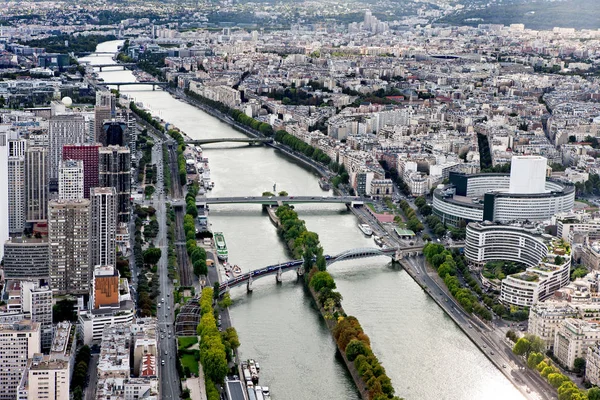 Panorama panoramique de Paris depuis la Tour Eiffel, France . — Photo