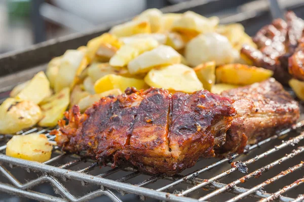 Kött och potatis — Stockfoto