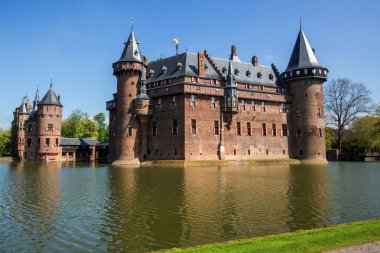 Utrecht yakınlarındaki De Haar Kalesi - Hollanda