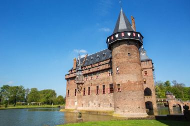 Utrecht yakınlarındaki De Haar Kalesi - Hollanda