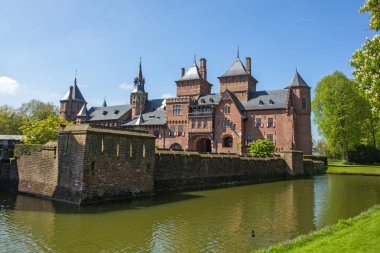 Utrecht yakınlarındaki De Haar Kalesi - Hollanda