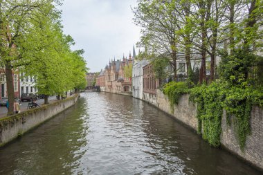Brugge Belçika Ortaçağ city adlı kanal.