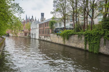 Brugge Belçika Ortaçağ city adlı kanal.