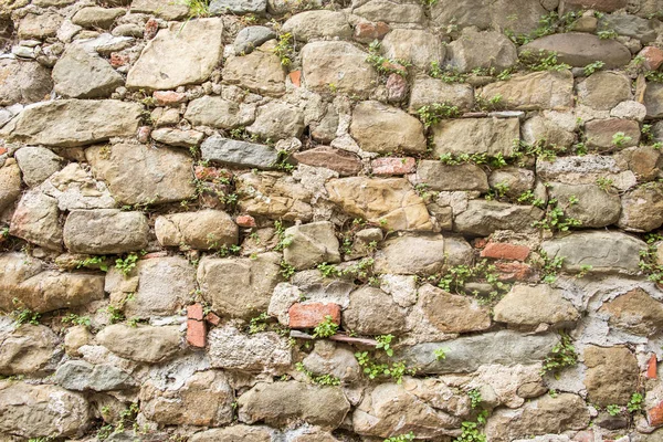 Parede de pedra seca textura fundo — Fotografia de Stock