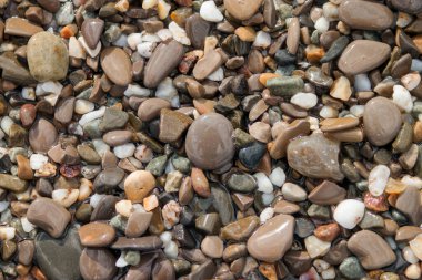 Deniz çakıl taşları plaj kayalar arka plan