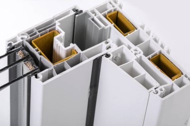 Üçlü camlı plastik pencere profili