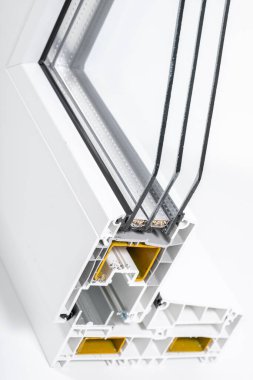 Üçlü camlı plastik pencere profili