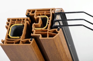 Üçlü camlı plastik pencere profili