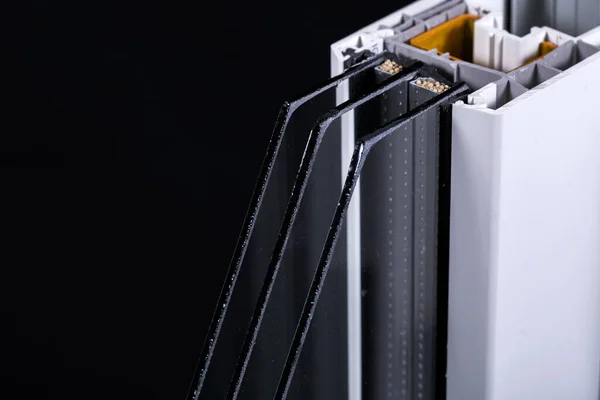 Üçlü camlı plastik pencere profili