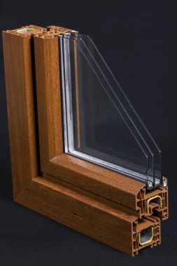 Üçlü camlı plastik pencere profili