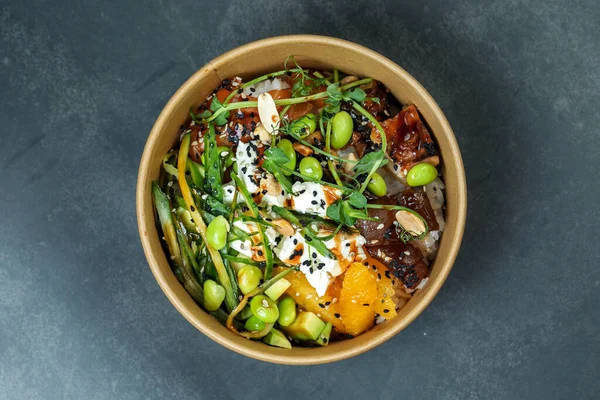 Geleneksel Hawaii Sebzeli Poke