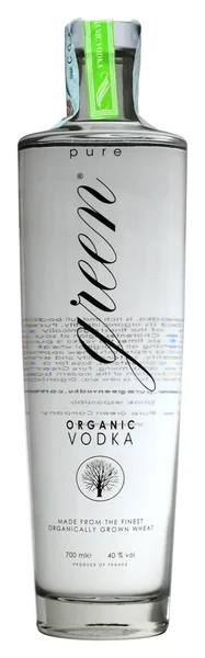 Bottle of Vodka Pure Green Organic — Stock Photo, Image