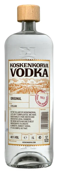 Пляшку горілки Koskenkorva — стокове фото