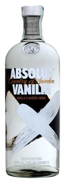 Flasche Wodka absolut vanilia — Stockfoto