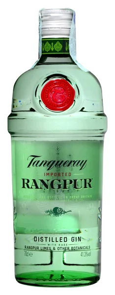 Cin Tanqueray Rangpur şişe — Stok fotoğraf