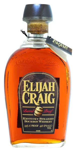 Amerikan viski Elijah Craig varil kanıtı Bourbon — Stok fotoğraf