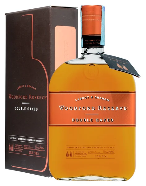 Amerikan viski Woodford rezerv duble Oaked burbon — Stok fotoğraf