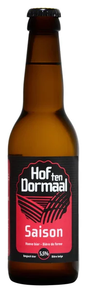 Бельгийское пиво Hof Ten Dormaal Saison — стоковое фото