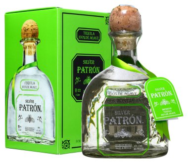 Tekila Patron gümüş litre