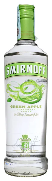 Wódka Smirnoff Green Apple — Zdjęcie stockowe