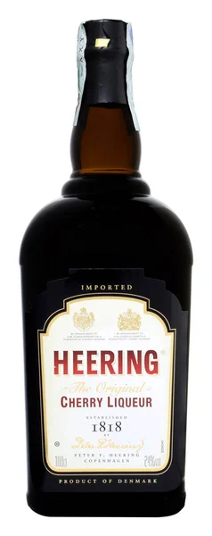 Liqueur Heering The Original Cherry 100 24% — Stock Photo, Image