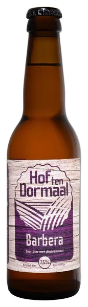 Fonte, Venice, İtalya - Aralık 2017. Belçika birası Hof on Dormaal Barbera 33cl, 7,5 şişe % Vol.