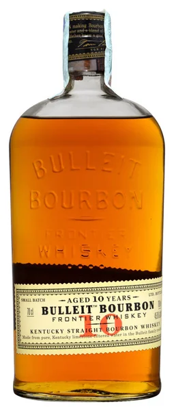 Fonte, Venice, İtalya - Genuary 2018. Amerikan Bourbon viski Bulleit 10 yaşında 70cl, %45,6 Vol.