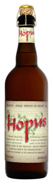 Fonte, Venice, İtalya - 2018 olabilir. Bir Belçika bira Hopus sarışın 75cl, %8,3 Vol.