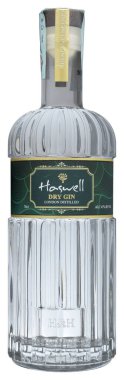 Venedik, İtalya - Mart 2020. Bir şişe Gin Haswell 70cl,% 47 Vol.
