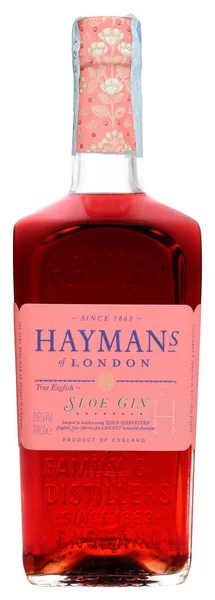 Venedik Talya Mart 2020 Bir Şişe Gin Hayman Sloe 70Cl — Stok fotoğraf