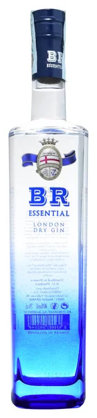 Venice Italy March 2020 Gin Blue Ribbon London Dry 70Cl — 图库照片