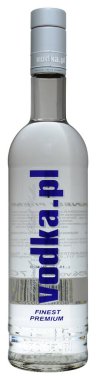 Venedik, İtalya - Mart 2020. Bir şişe votka Vodka.pl En iyi 70 cl,% 40 Vol.