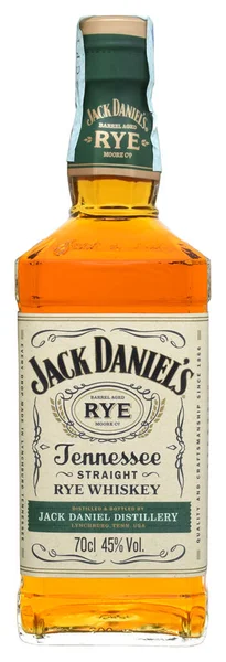 Venice Italy April 2020 Пляшка Американського Теннессі Віскі Jack Daniel — стокове фото