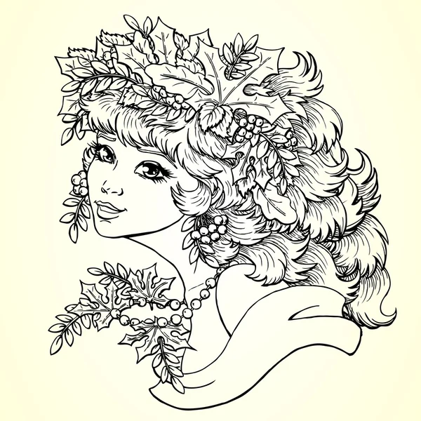 Seazon kız sonbahar kontur satır Meydanı