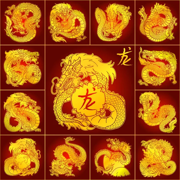 Set horozlar kırmızı altın