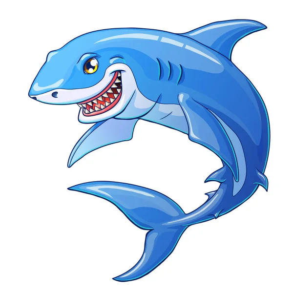 Smiling shark — Stock Vector © idesign2000 #10349849
