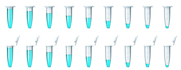 Tüp çok renkli şeffaf olarak ayarla