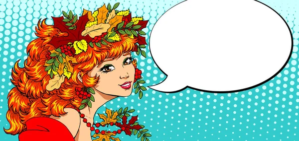 Sonbahar güzel kız renk konuşmak