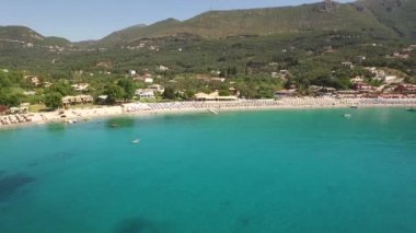 Parga Yunanistan Hava video ile kumsal