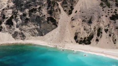 Myrtos plajının klibi, Kefalonia, Yunanistan